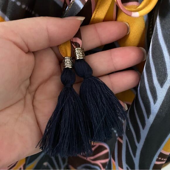 5/$25 DR2 Satin Swim Cover-Up Robe Kimono Drawstring Tassel Tie Large XL NWT - Picture 5 of 7